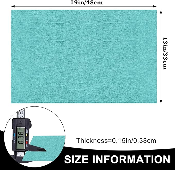 Cloth Placemats Set of 6, Cotton Linen Blend Machine Washable Durable Linen - Image 5
