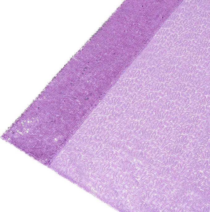 Eternal Beauty Lavender Sequin Backdrop Curtains, 4 Panels 2x8FT | 3mm Sparkle - Image 6