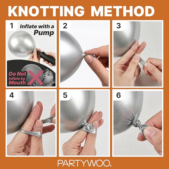 PartyWoo Burnt Orange Balloons 140pcs Different Sizes of 18 12 10 5 Inch - Image 7