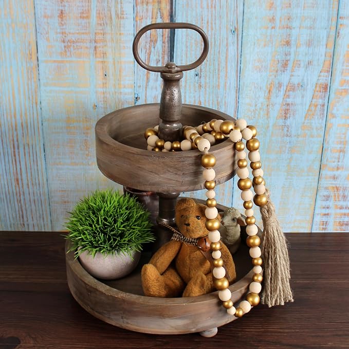 CVHOMEDECO. Wood Beads Garland - Image 3