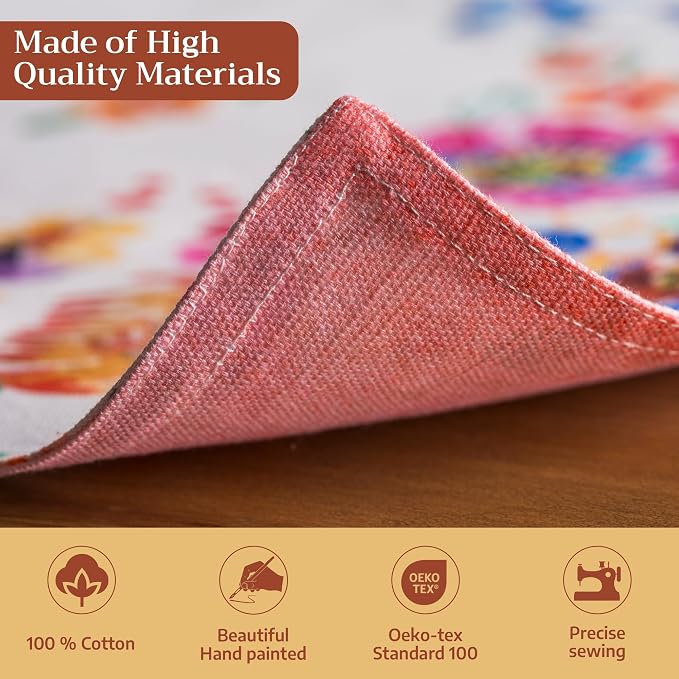 Maison d' Hermine Placemats Set of 4 Reusable 100% Cotton | Cloth Place Mats - Image 3