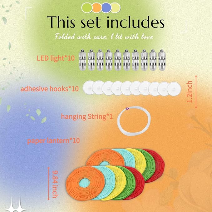 Colorful Chinese Paper Lanterns - Image 3