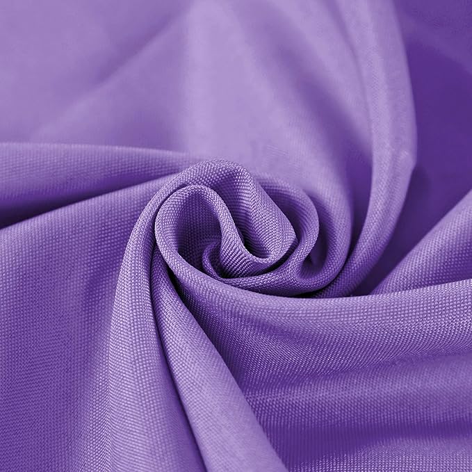 120 inch Round Tablecloth Washable Polyester Table Cloth Decorative Table Cover for Wedding Party Dining Banquet（120 inch,Purple）