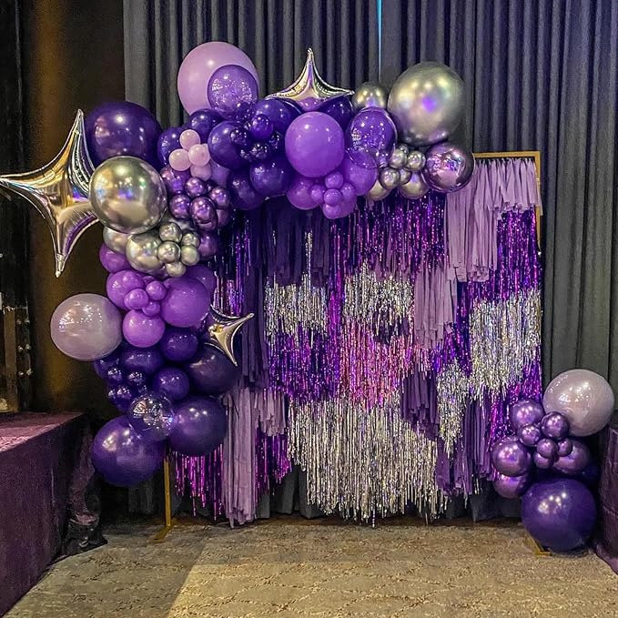 YMSZ Purple Balloon Garland Arch Kit, Baby Shower Decorations - Image 4