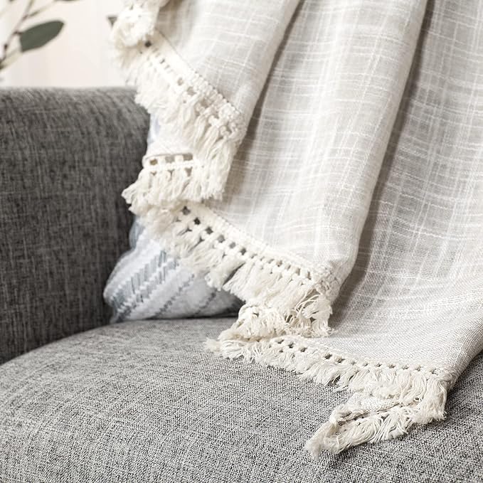 Beda Home Tassel Linen Textured Swag Curtain Valance - Image 5