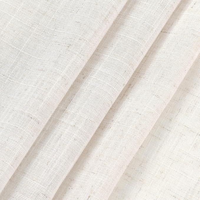 Semi Sheer Linen Curtains 120 Inches - Image 4