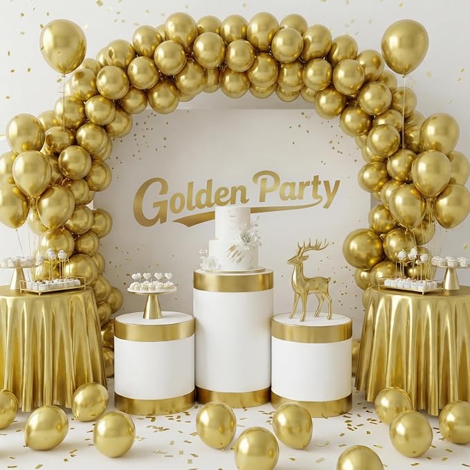 Gold Balloons, Baby Shower, Anniversary, Graduation, Wedding Decorations - Image 7