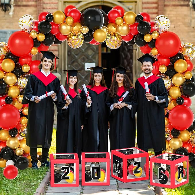 2026 Graduation Party Decorations, HYMENEX Set of 4 Graduation Boxes - Image 6