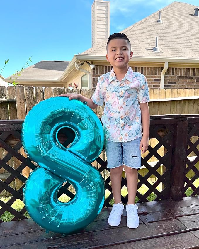 Light Blue Number 3 Balloon 40 Inch - Image 4