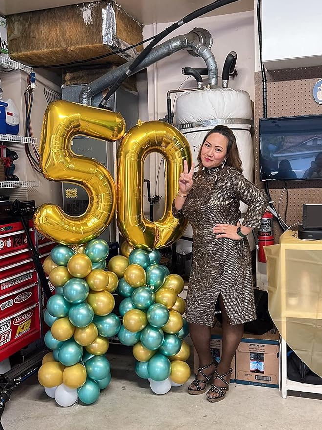 25 Balloon Numbers 40Inch for 25th Year Old Birthday Decorations, Inflation - Image 3