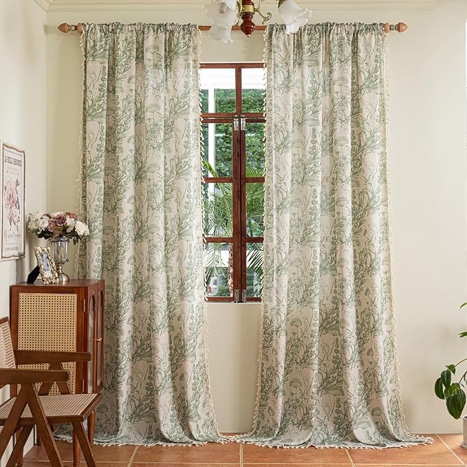 ENJOYBRIDAL Floral 84 Inch Curtains - Image 4