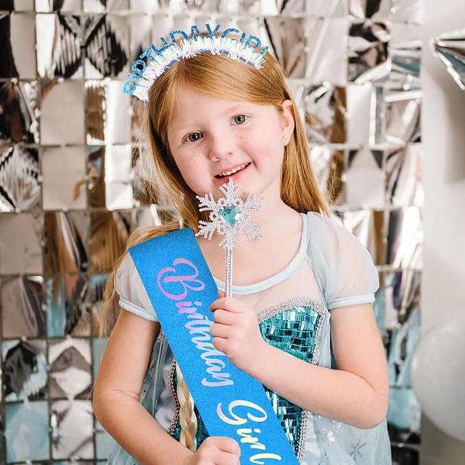 CIEHER Birthday Girl Headband Birthday Crown - Image 2