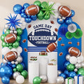 Navy Green Football Balloon Arch Garland Kit, American Rugby Decor by Aposwow