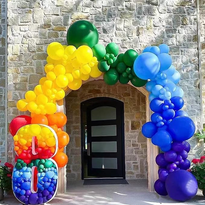 Blue Balloons 110Pcs, 5 Inch Small Blue Latex Party Balloons, Mini Thick Blue - Image 6