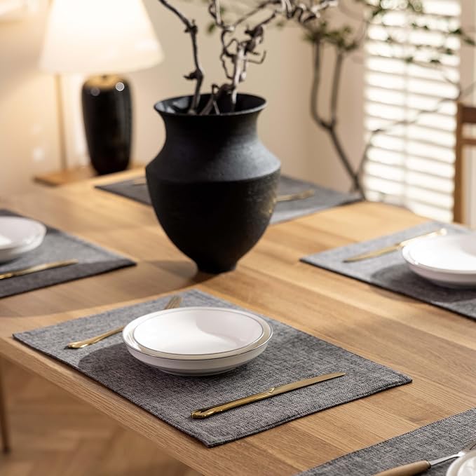 Demetex Placemats Table Mats Set of 4 Heat Resistant Washable Cloth Place Mats - Image 5