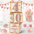 Guiruiy 3Pcs 40th Birthday Decorations Balloon Gift Boxes by Guiruiy