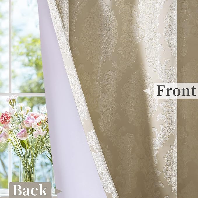 Loom and Mill Jacquard Damask Curtains - Image 4