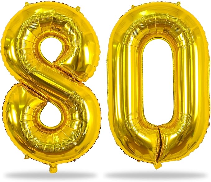80th Birthday Balloons by Lingqiang
