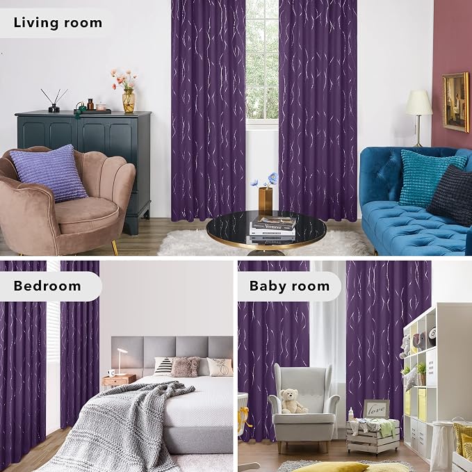 Deconovo Blackout Back Tab Curtains - Image 7