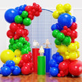 YMSZ Red Blue Green Yellow Balloons, Different Size, by YMSZ