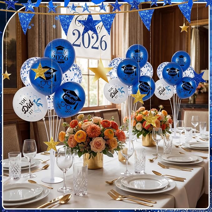 Foilswirl 4 Sets Graduation Party Balloons 2026 Congrats Grad Table - Image 6