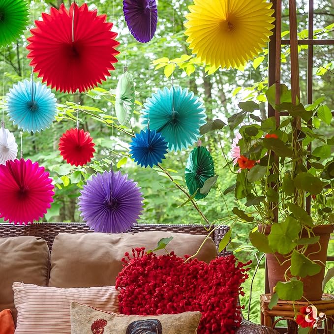 Colorful Paper Fans - Image 8