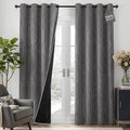 Deconovo 100% Blackout Living Room Curtains 63 Inches Long, Thermal Insulated by Deconovo