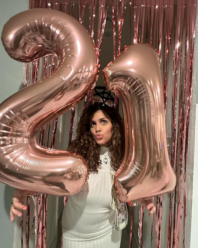 Rose Gold Number 7 Balloon 40 Inch - Image 7
