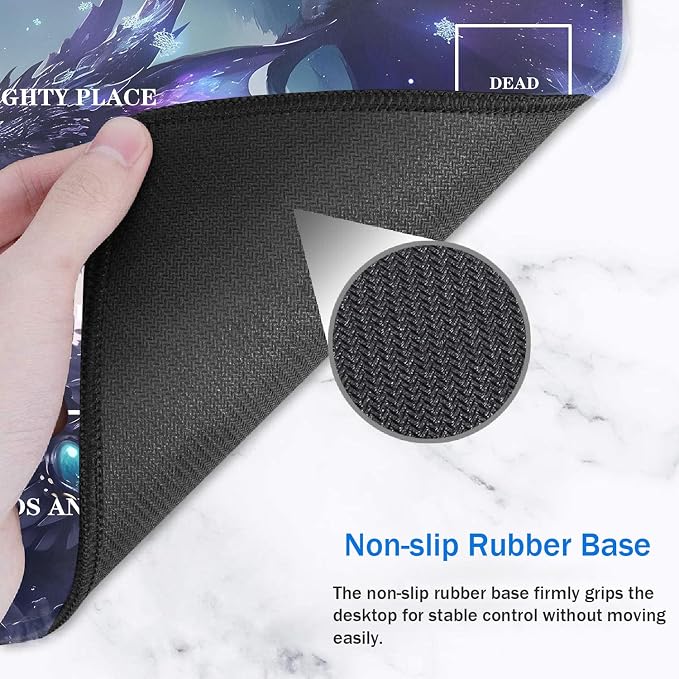 for TCG Playmat with Zones, Non-Slip Rubber Bottom Trading Card Game Mat with - Image 4
