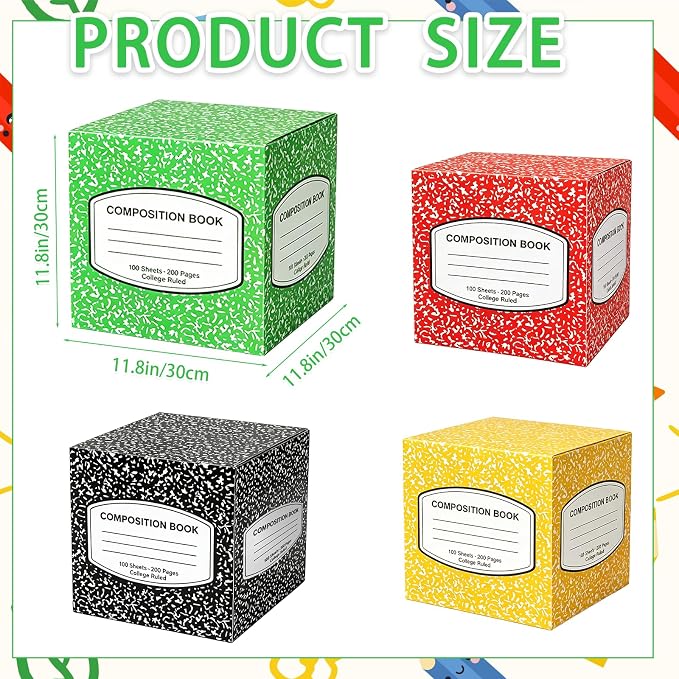 Denylo pro Back to School Balloon Box Decoration Sets Composition Book Balloon - Image 2