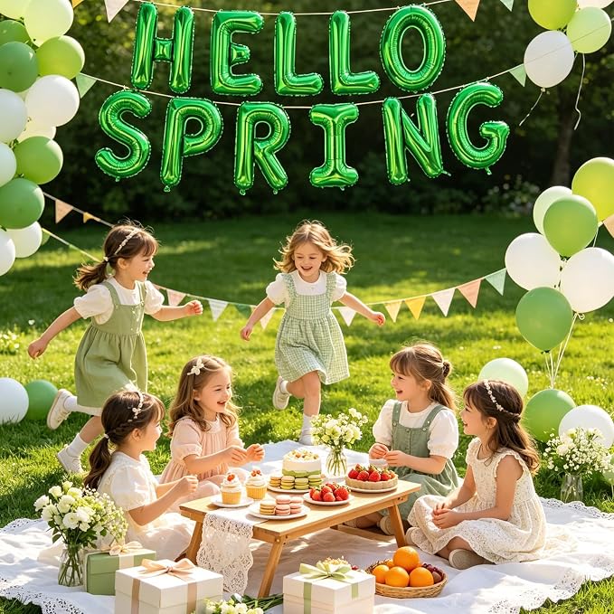 TONIFUL Green Letter Balloons 26 Pcs 1 Set A-Z Alphabet Banner Kit – 16 Inch - Image 4