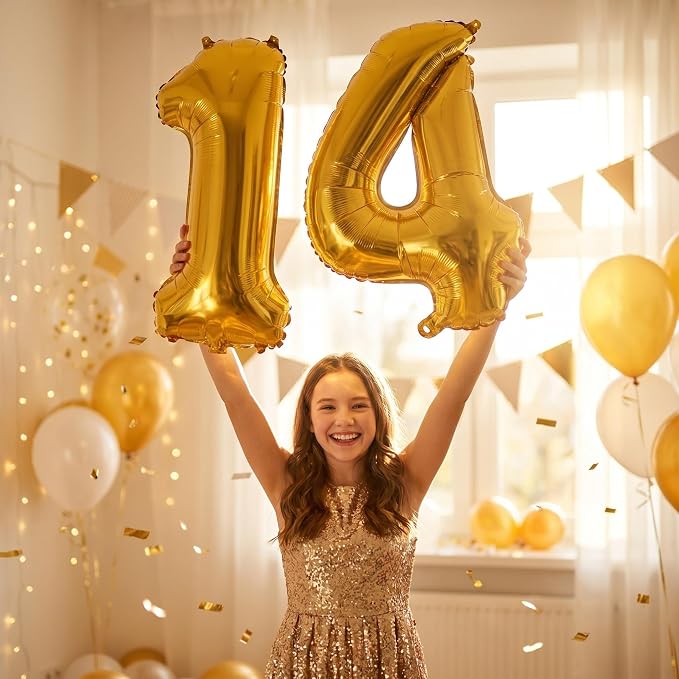 YPSelected 32 Inch Large Foil Helium Number Balloon Birthday Wedding Party 0-9 - Image 2