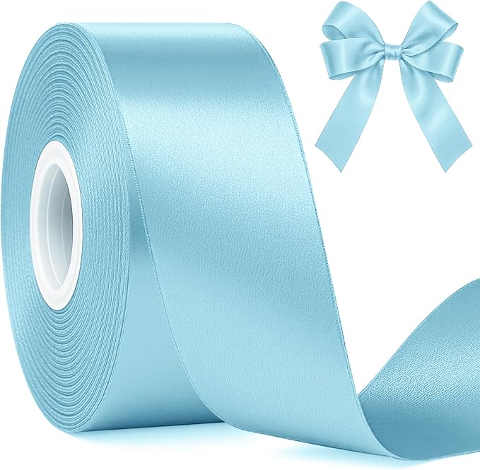 30Yards 1 1/2In Lake Blue Ribbon by Fullive
