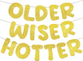 Fulmoon Set of 3 Pre Strung Older Wiser Hotter Glitter Banner Funny Birthday by Fulmoon