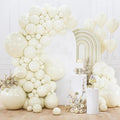 PartyWoo Beige Balloons 152pcs Cream Ivory Color 18 12 10 5 Inch | Balloons by PartyWoo
