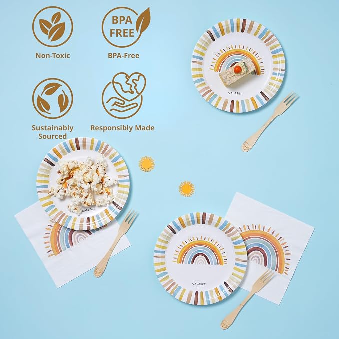 Boho Sunshine Birthday Party Decorations and Supplies, Serves 20 - Image 4
