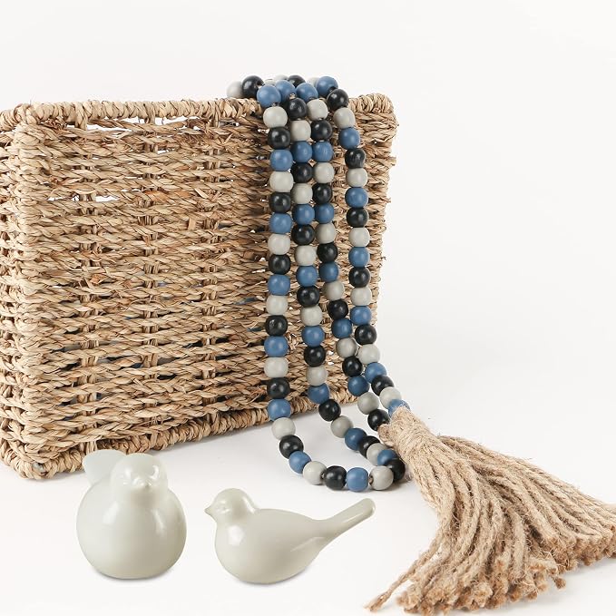 CVHOMEDECO. 16 Feet Wood Beads Garland - Image 3
