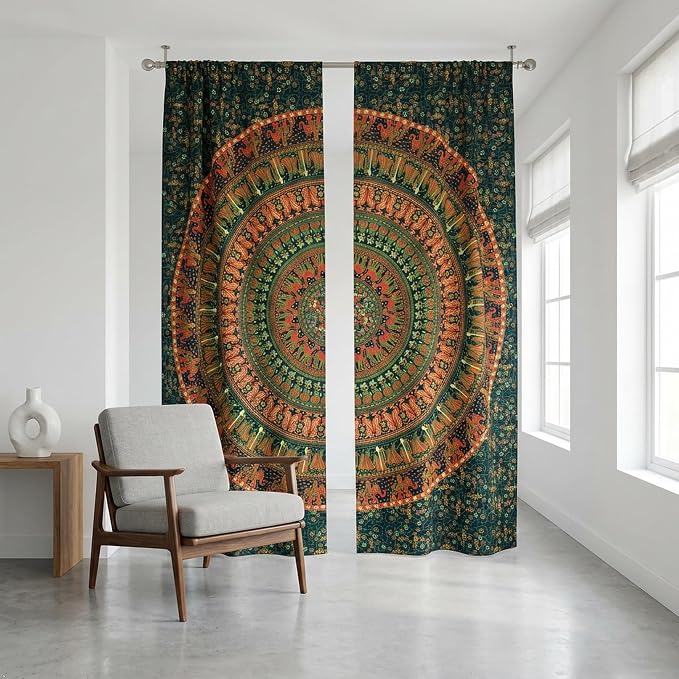 Popular Handicrafts Indian Hippie Bohemian Beautiful Elephant Peacock Mandala - Image 2