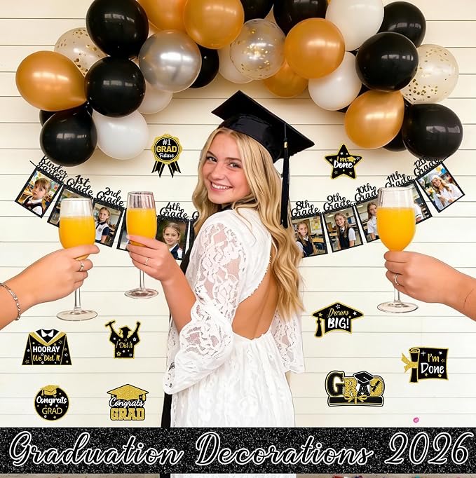 Graduation Decorations 2026, Graduation Party Supplies & Class of 2026 Decor Kit - Image 4