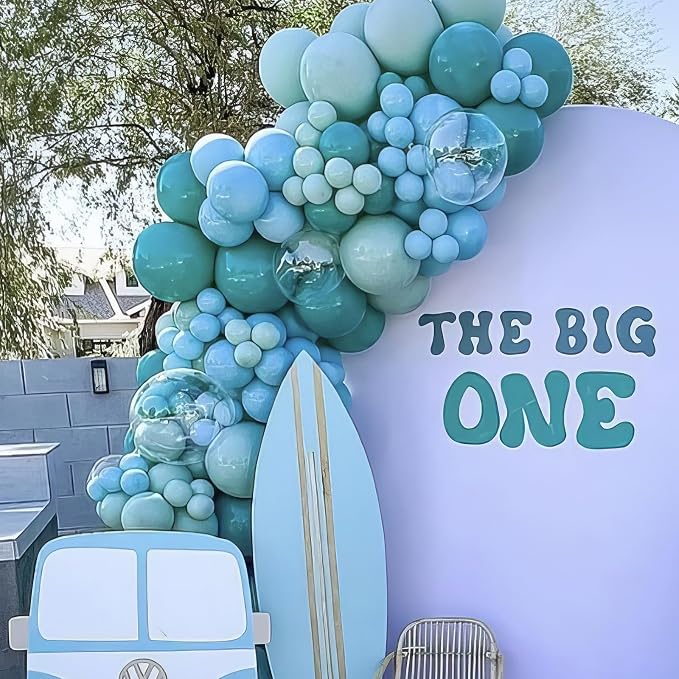 Teal Blue Balloons, Turquoise Balloons Macaron Teal Blue Balloon, Peacock Blue - Image 7