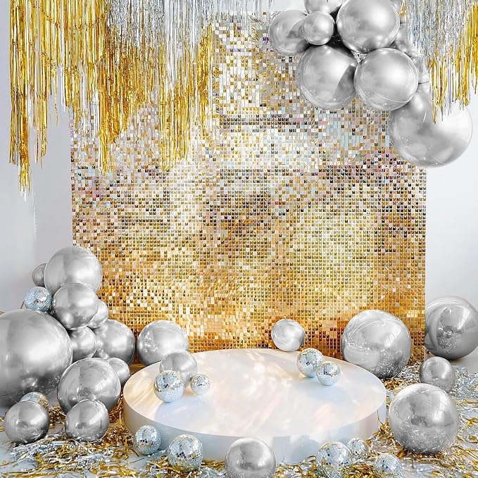 170 Pieces Silver Metallic Balloons Silver Balloon Arch Kit Balloons Garland - Image 4