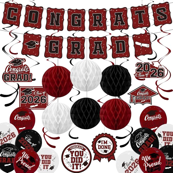 2026 Graduation Party Supplies Kit by Gatherfun