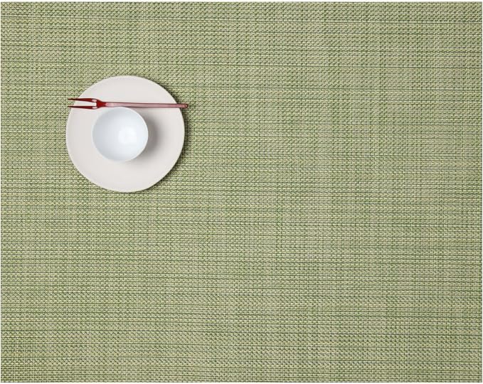 Chilewich Mini Basketweave Placemats, Woven Rectangle Placemats Set of 4 | Easy by Chilewich