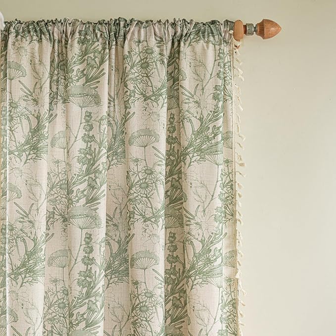 ENJOYBRIDAL Floral 84 Inch Curtains - Image 2