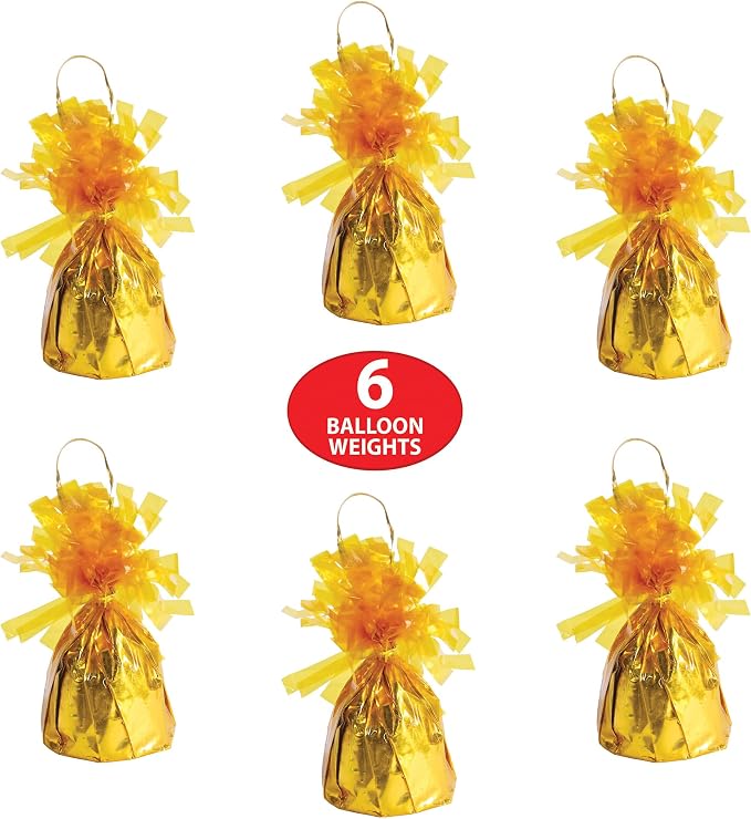 Beistle Metallic Wrapped Balloon Weight – 6 Pack, Party Decoration Accessories - Image 4
