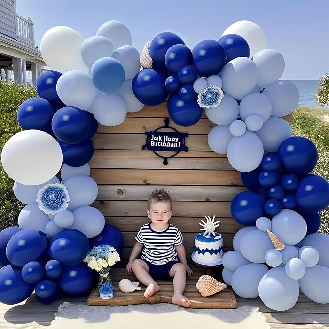 Navy Blue Balloons 100 Pack 12 Inch Dark Blue Thick Latex Party Balloons - Image 4