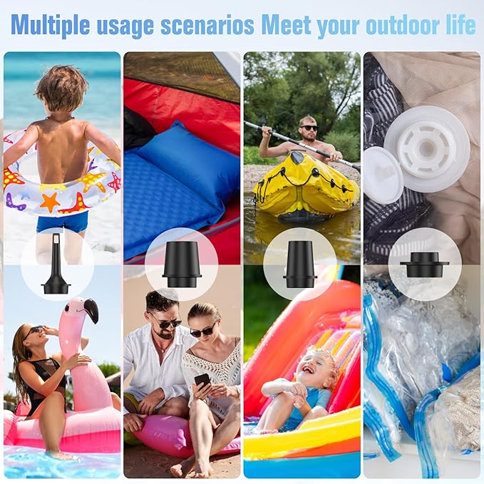 Mini Electric Air Pump for Inflatables, Ultra-Compact & Portable, Brushless - Image 4
