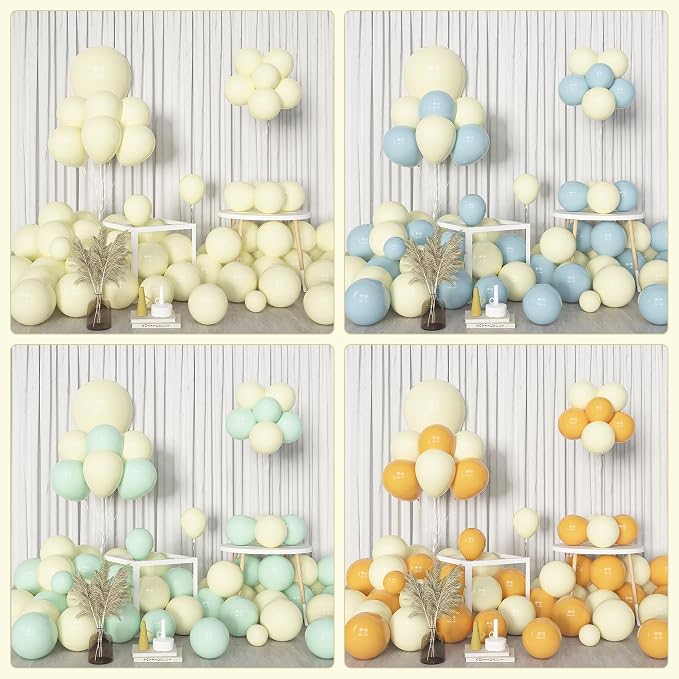 Amandir 153pcs Pastel Yellow Balloons Arch Garland Kit Different Sizes 18 12 10 - Image 4