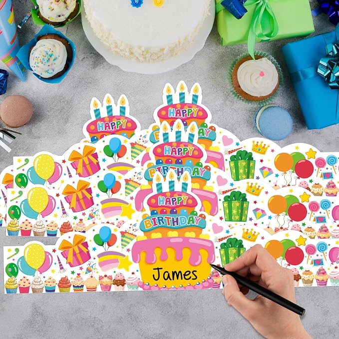 36 Pack Birthday Crowns for Kids Colorful Paper Party Hats Birthday Crown Set - Image 4