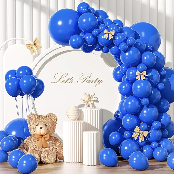 Royal Blue Balloons Different Sizes 135pcs 18 12 10 5 Inch Dark Blue Balloon by YISHEBAPA